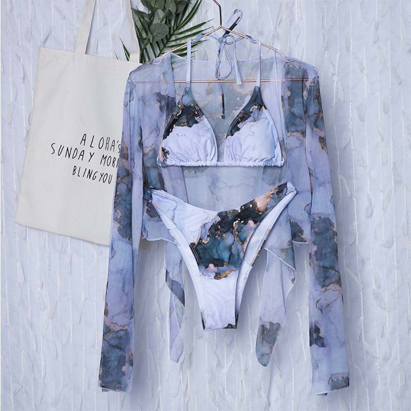 Wholesale Bikini Three Piece Swimwear Polyester